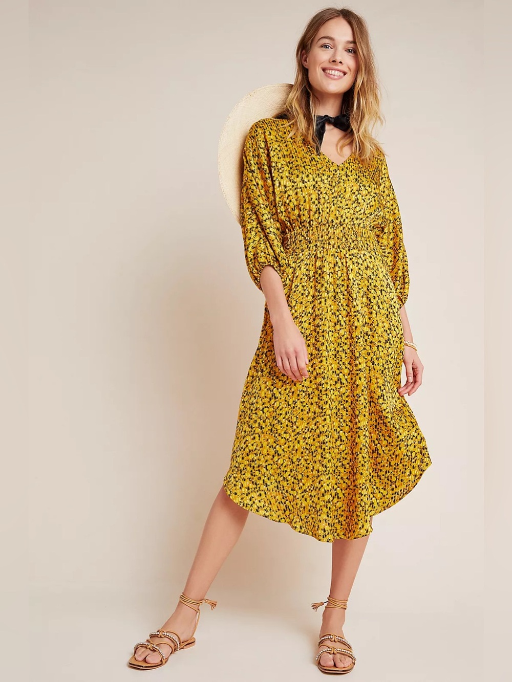 Anthropologie Marigold Midi Dress